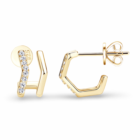 Irregular Geometry Stud Earrings