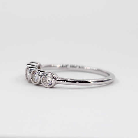 Aria Five Stones Bezel Ring