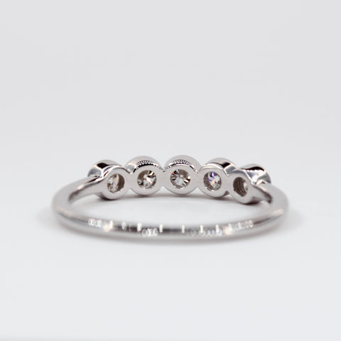 Aria Five Stones Bezel Ring