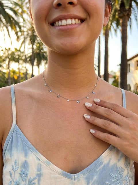 Catalina Butterfly Choker Necklace