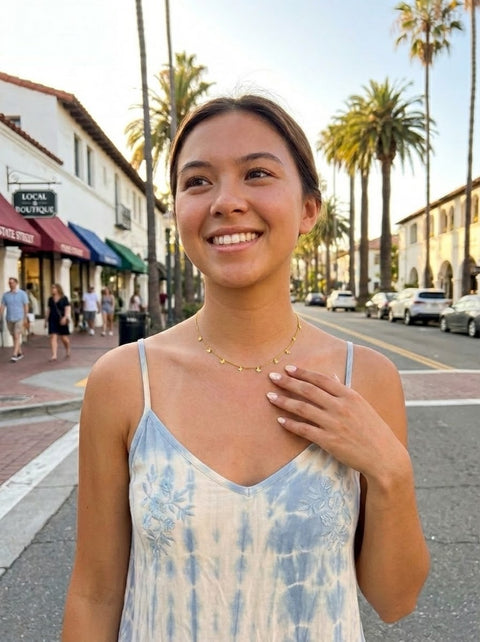 Catalina Butterfly Choker Necklace Gold