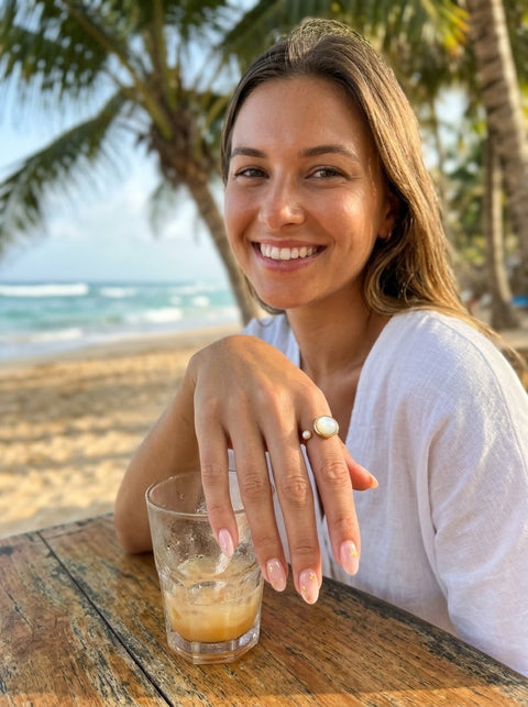 Cove Twin Stone Open Ring