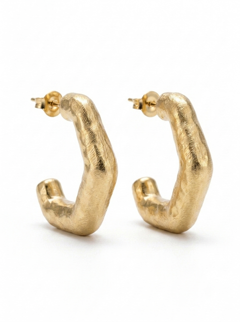 Driftwood Textured Hoops