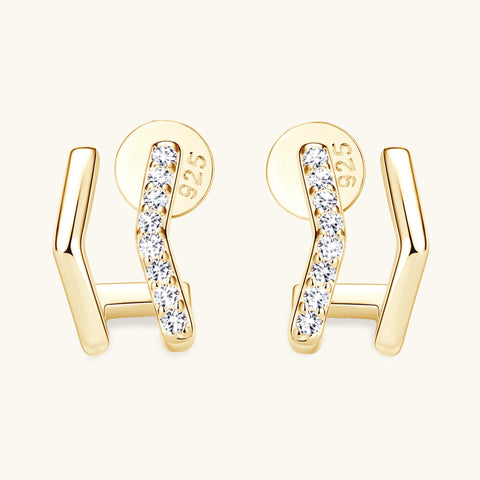 Irregular Geometry Stud Earrings