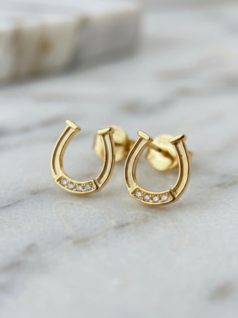 Horseshoe Stud Earrings