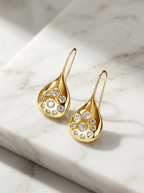 Sonata Fish Hook Drop Earrings