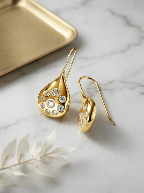 Sonata Fish Hook Drop Earrings