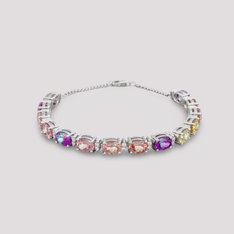 Elara Bracelet with Lab-grown Color Sapphire