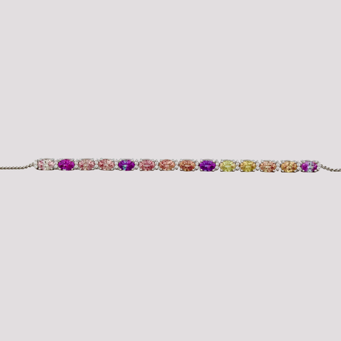 Elara Bracelet with Lab-grown Color Sapphire