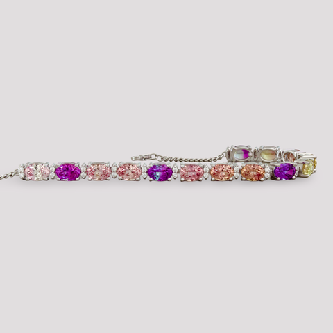 Elara Bracelet with Lab-grown Color Sapphire