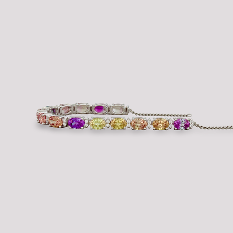 Elara Bracelet with Lab-grown Color Sapphire
