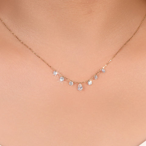 Eterna Drop Lab Grown Diamond Necklace