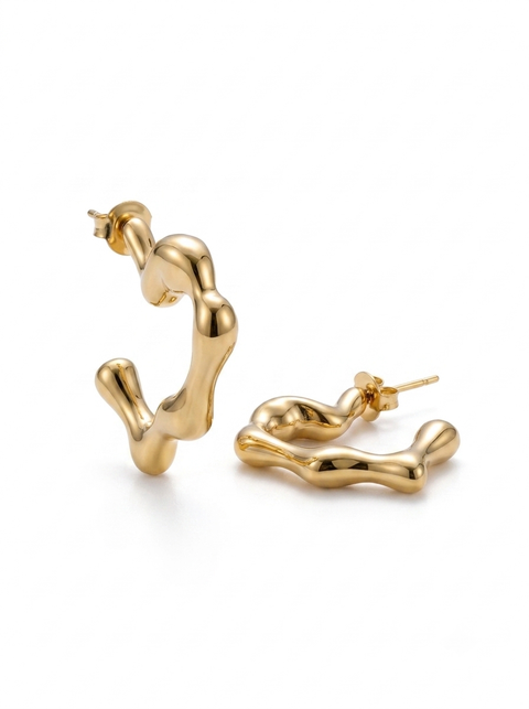 Malibu Wavy Hoops
