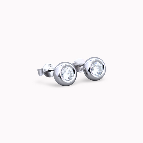 Moana Bezel 1ctw Moissanite Earrings