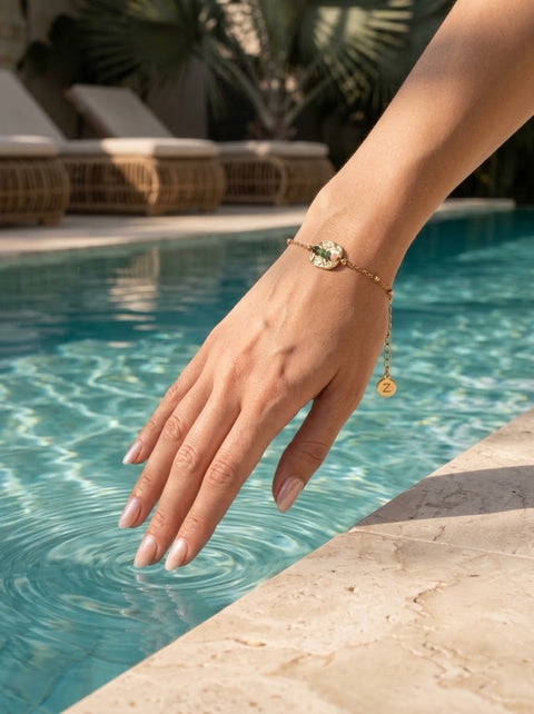 Tourmaline Oasis Coin Bracelet