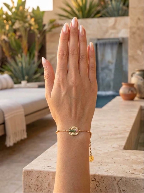 Tourmaline Oasis Coin Bracelet