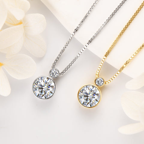 Naomi Double Bezel Necklace