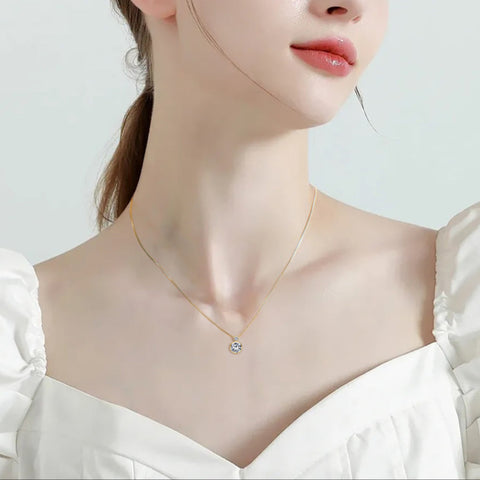 Naomi Double Bezel Necklace