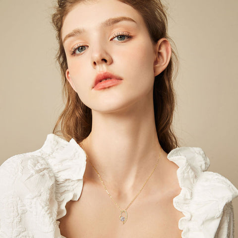 Elda Falling Heart Necklace