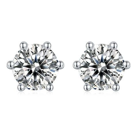 2Ct.t.w. Round Brilliant Solitaire Classic Necklace Earrings Set