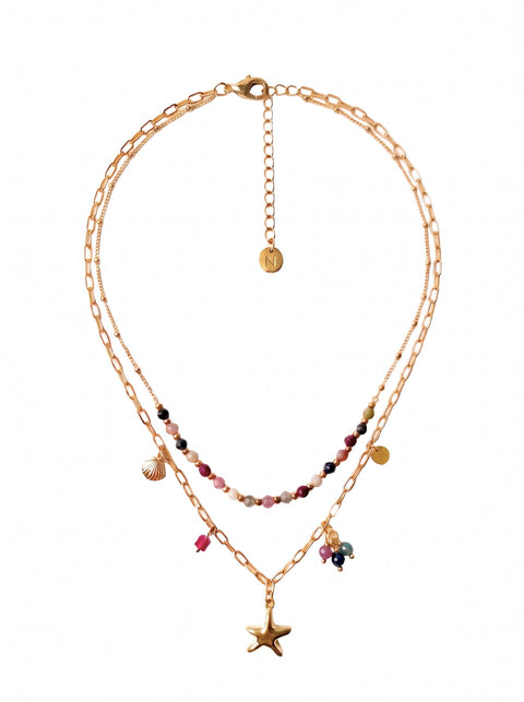 Santa Barbara Tourmaline Layered Necklace