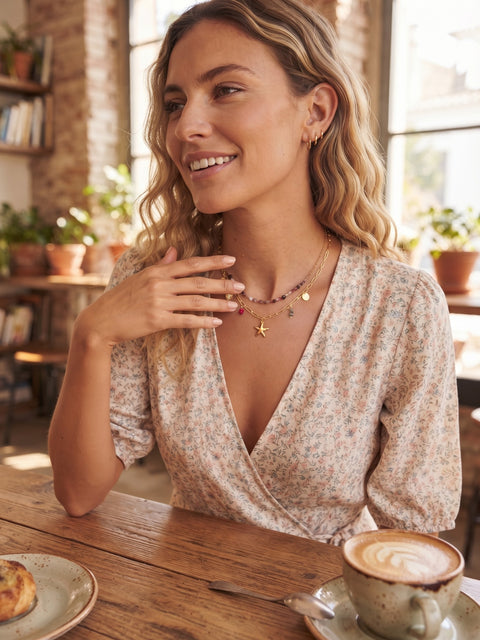 Santa Barbara Tourmaline Layered Necklace