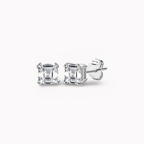 Asscher Elegance Stud Earrings