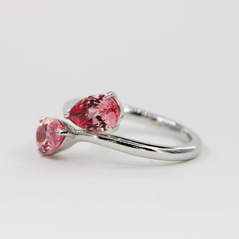 Rosé Embrace Two Stone Ring