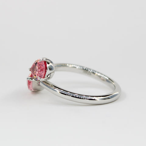 Rosé Embrace Two Stone Ring