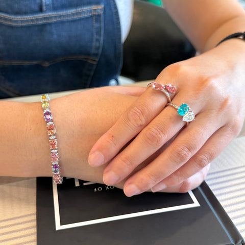 Rosé Embrace Two Stone Ring
