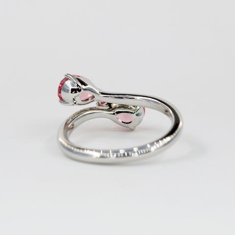 Rosé Embrace Two Stone Ring