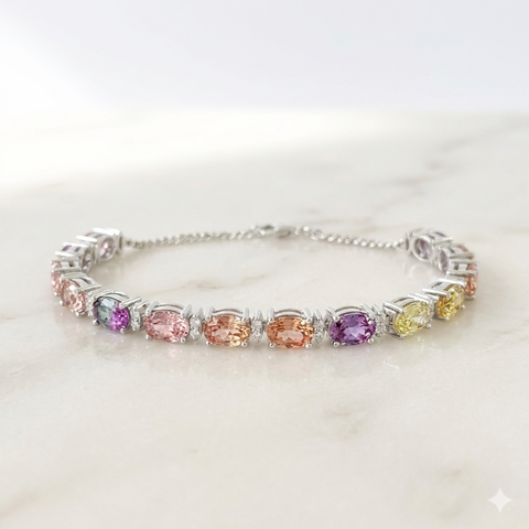 Elara Lab-grown Sapphire Bracelet