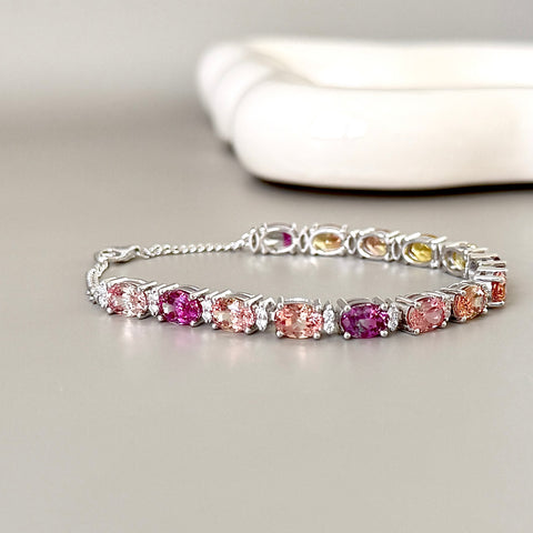 Elara Lab-grown Sapphire Bracelet