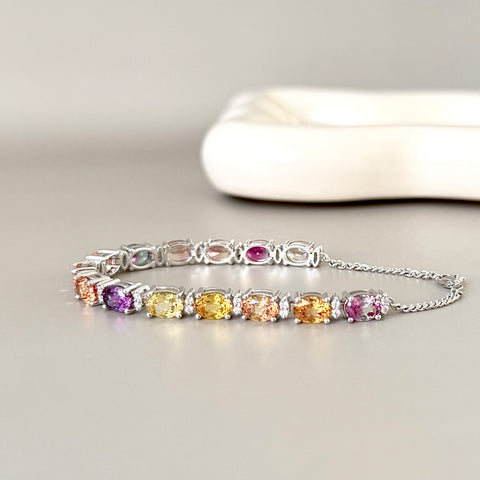 Elara Lab-grown Sapphire Bracelet