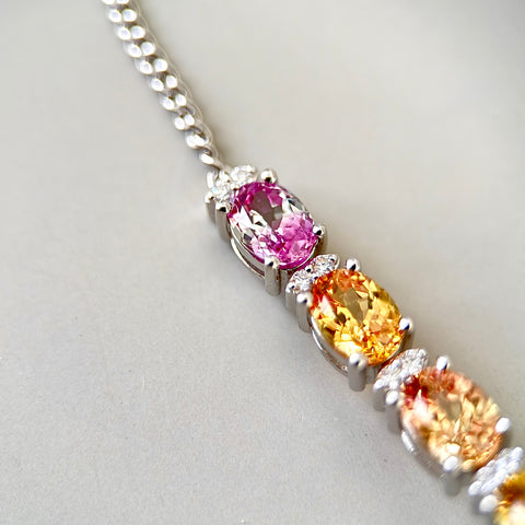 Elara Lab-grown Sapphire Bracelet