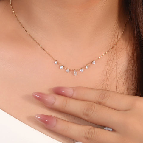 Eterna Drop Lab Grown Diamond Necklace