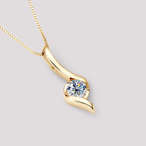 Harmony Solitaire Music Note Pendant