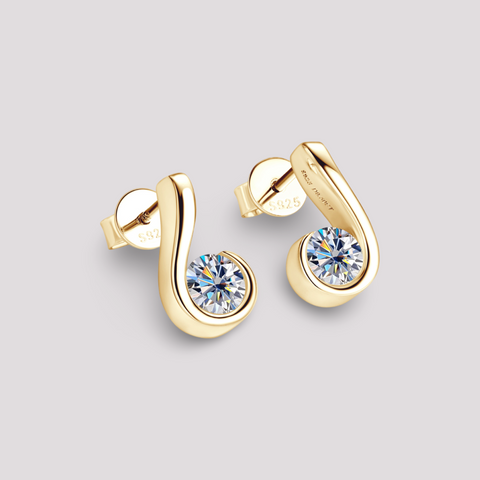 Melody Music Note Studs