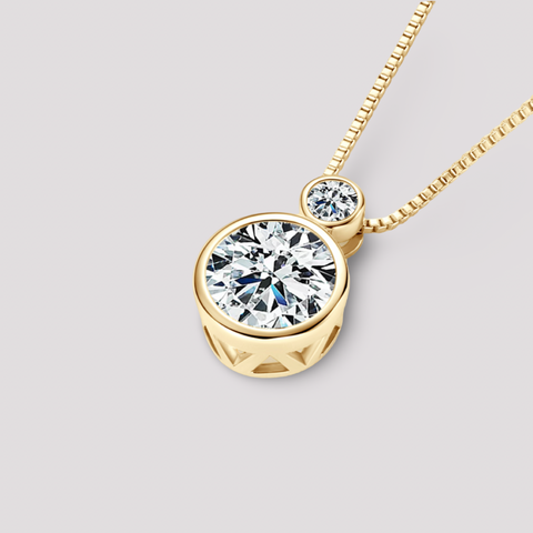 Naomi Double Bezel Necklace
