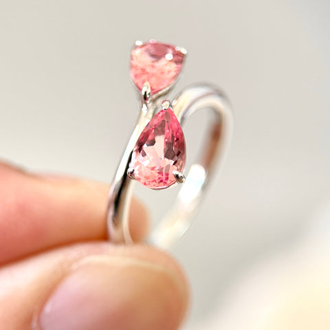 Bliss in Bloom Ring with Lab-grown Padparadscha