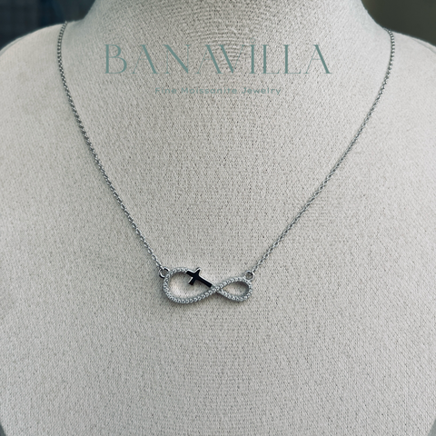 Infinity Love with Cross Necklace