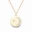 Love To The Moon And Back Disc Pendant Necklace