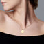 Love To The Moon And Back Disc Pendant Necklace