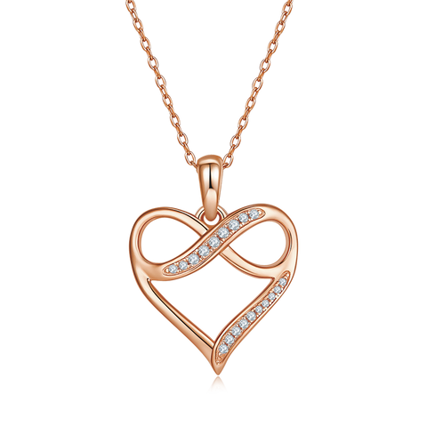 Infinite Love Heart Diamond Necklace