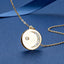 Love To The Moon And Back Disc Pendant Necklace
