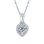 Heart Shaped Diamond Necklace