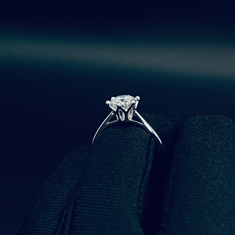 Crown • 1Ct. Round Brilliant Solitaire Engagement Ring