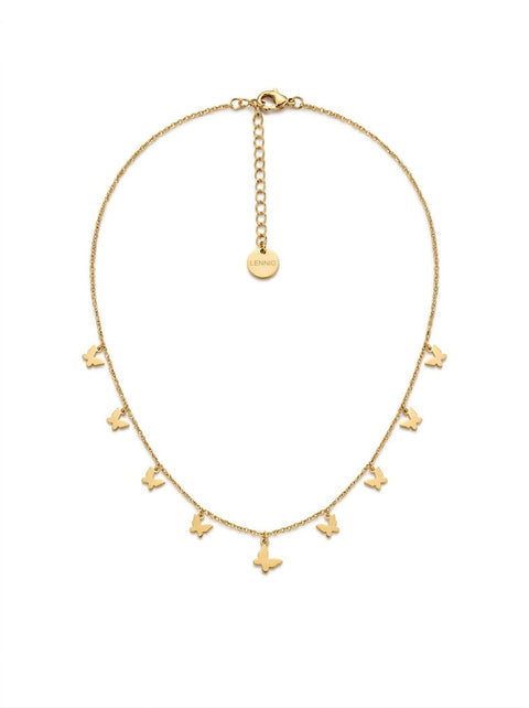Catalina Butterfly Choker Necklace Gold