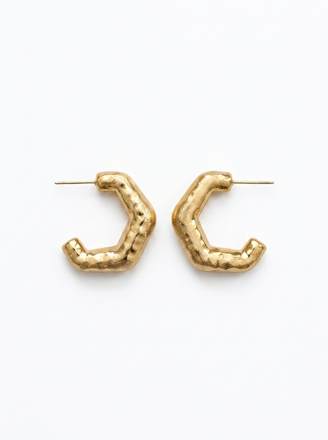 Driftwood Textured Hoops