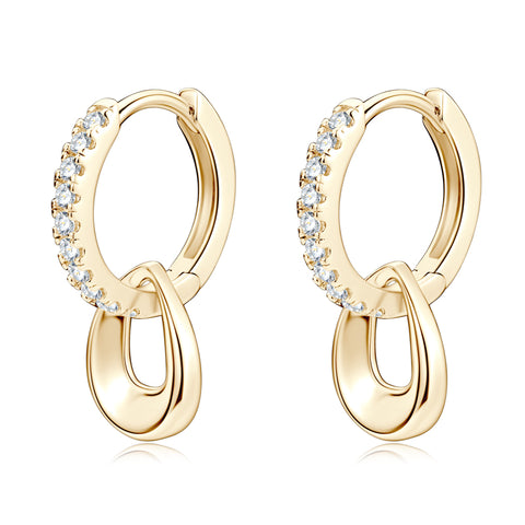 Lydia Dangle Hoop Earrings